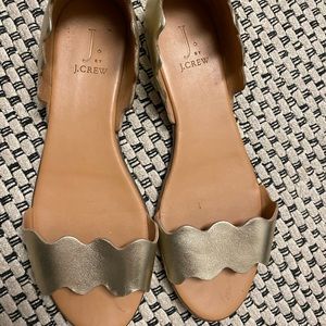 J.Crew Scallop golf sandals size 9